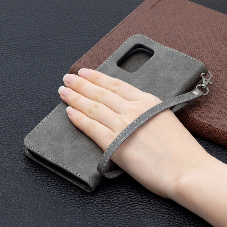 For Samsung Galaxy A02s (EU Version) Retro Lambskin Texture Pure Color Horizontal Flip PU Leather Case with Holder & Card Slots & Wallet & Lanyard