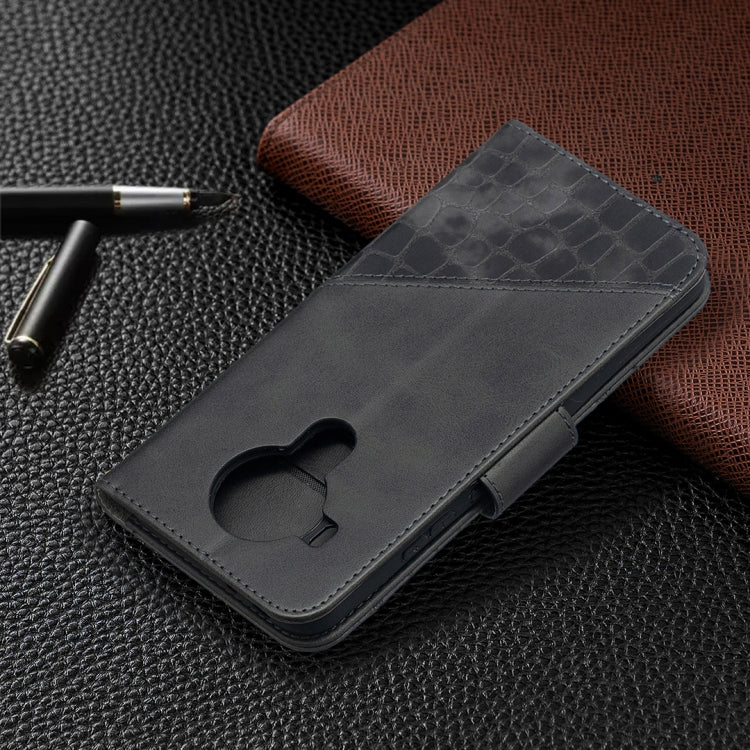 For Nokia 5.4 Matching Color Crocodile Texture Horizontal Flip PU Leather Case with Wallet & Holder & Card Slots