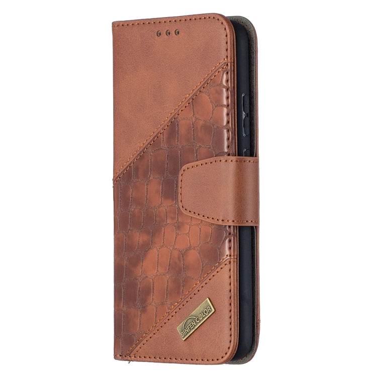 For Nokia 5.4 Matching Color Crocodile Texture Horizontal Flip PU Leather Case with Wallet & Holder & Card Slots