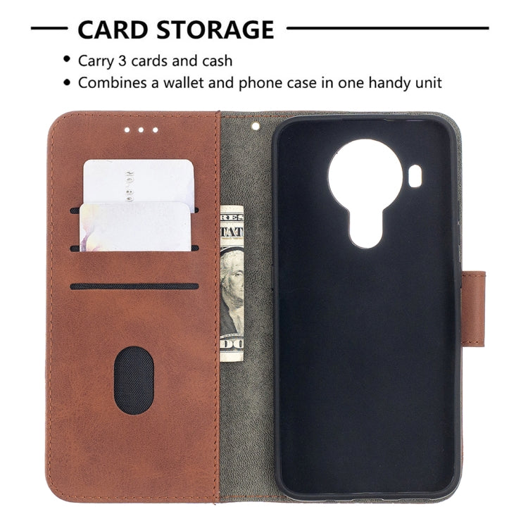 For Nokia 5.4 Matching Color Crocodile Texture Horizontal Flip PU Leather Case with Wallet & Holder & Card Slots