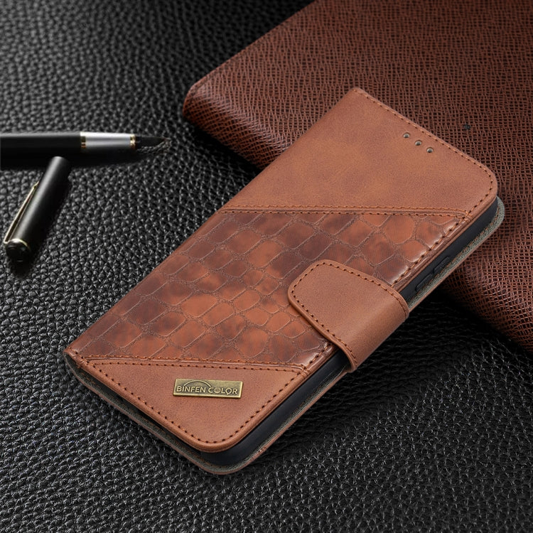 For Nokia 5.4 Matching Color Crocodile Texture Horizontal Flip PU Leather Case with Wallet & Holder & Card Slots