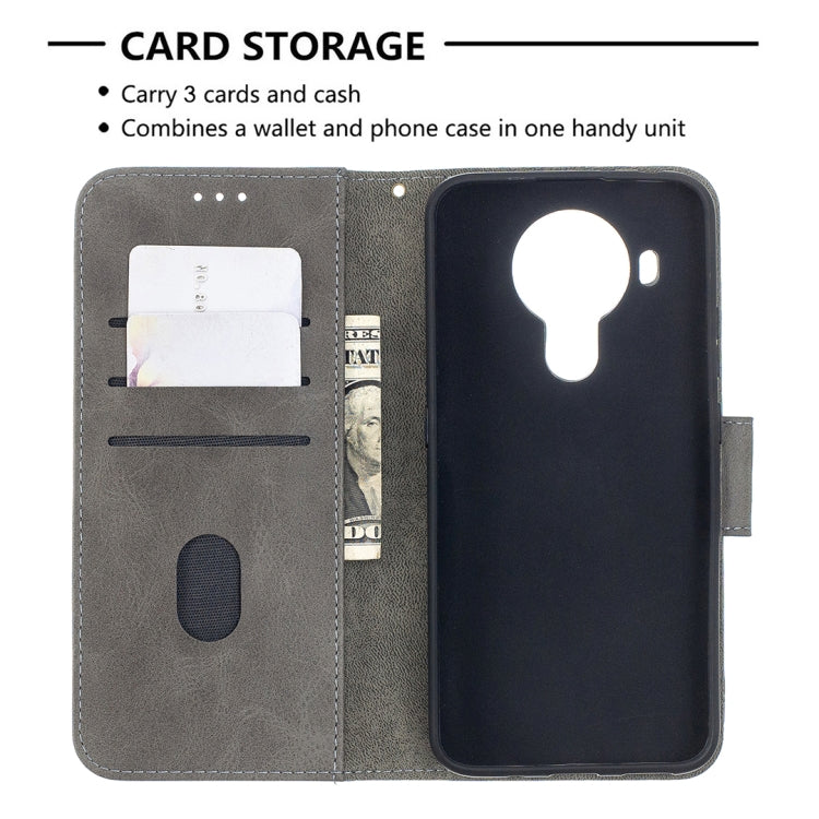 For Nokia 5.4 Matching Color Crocodile Texture Horizontal Flip PU Leather Case with Wallet & Holder & Card Slots