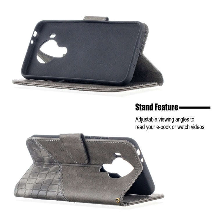 For Nokia 5.4 Matching Color Crocodile Texture Horizontal Flip PU Leather Case with Wallet & Holder & Card Slots