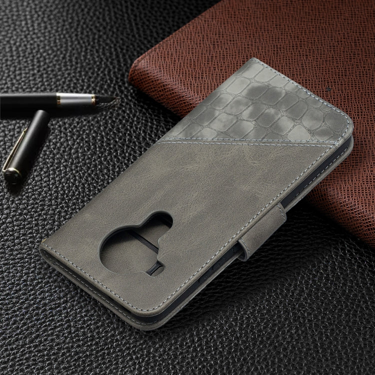 For Nokia 5.4 Matching Color Crocodile Texture Horizontal Flip PU Leather Case with Wallet & Holder & Card Slots