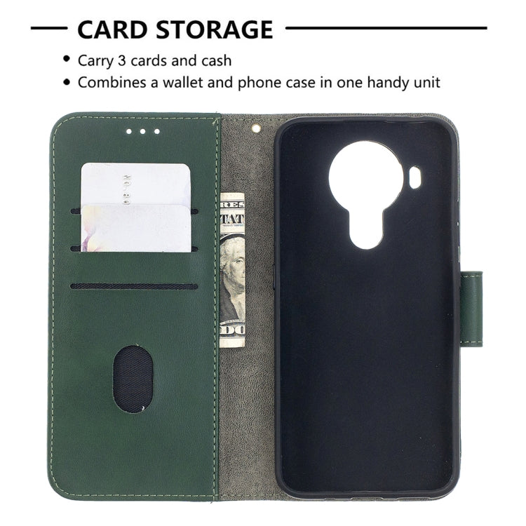 For Nokia 5.4 Matching Color Crocodile Texture Horizontal Flip PU Leather Case with Wallet & Holder & Card Slots