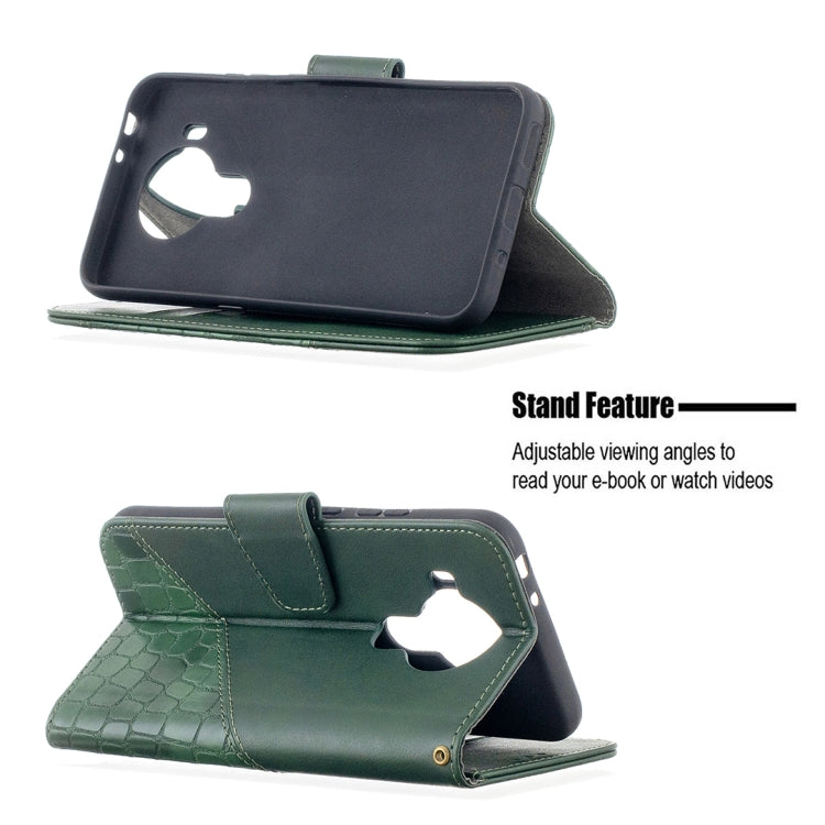 For Nokia 5.4 Matching Color Crocodile Texture Horizontal Flip PU Leather Case with Wallet & Holder & Card Slots