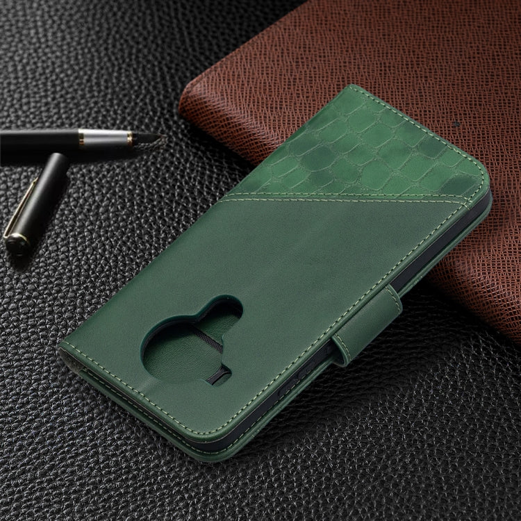 For Nokia 5.4 Matching Color Crocodile Texture Horizontal Flip PU Leather Case with Wallet & Holder & Card Slots