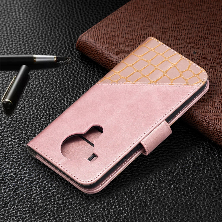 For Nokia 5.4 Matching Color Crocodile Texture Horizontal Flip PU Leather Case with Wallet & Holder & Card Slots