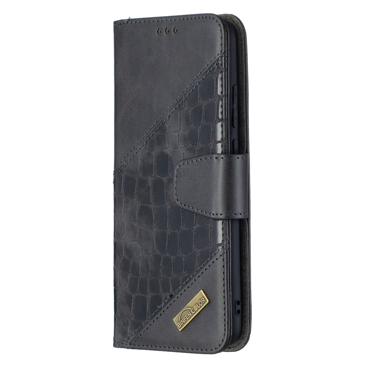 For Samsung Galaxy A02s (EU Version) Matching Color Crocodile Texture Horizontal Flip PU Leather Case with Wallet & Holder & Card Slots