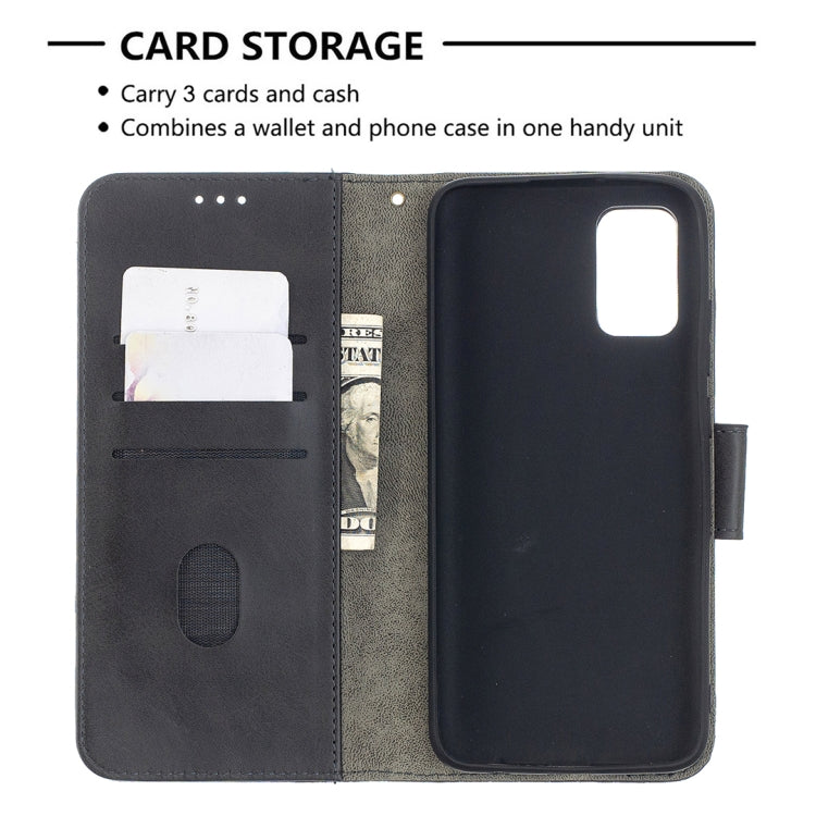 For Samsung Galaxy A02s (EU Version) Matching Color Crocodile Texture Horizontal Flip PU Leather Case with Wallet & Holder & Card Slots