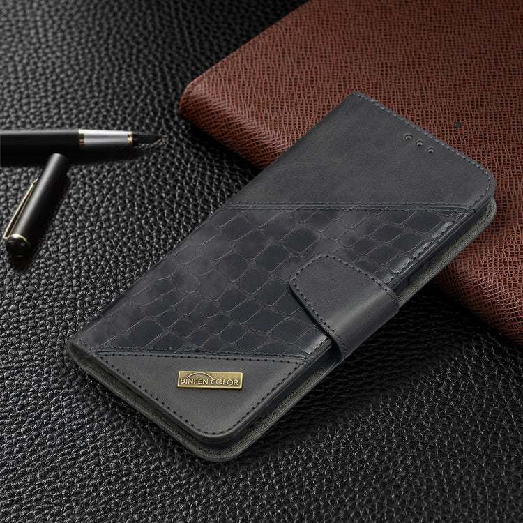 For Samsung Galaxy A02s (EU Version) Matching Color Crocodile Texture Horizontal Flip PU Leather Case with Wallet & Holder & Card Slots