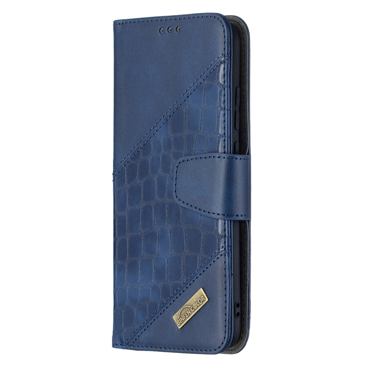 For Samsung Galaxy A02s (EU Version) Matching Color Crocodile Texture Horizontal Flip PU Leather Case with Wallet & Holder & Card Slots