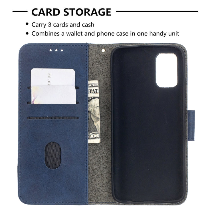 For Samsung Galaxy A02s (EU Version) Matching Color Crocodile Texture Horizontal Flip PU Leather Case with Wallet & Holder & Card Slots