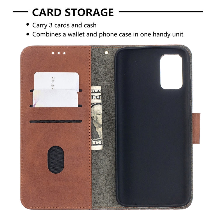 For Samsung Galaxy A02s (EU Version) Matching Color Crocodile Texture Horizontal Flip PU Leather Case with Wallet & Holder & Card Slots