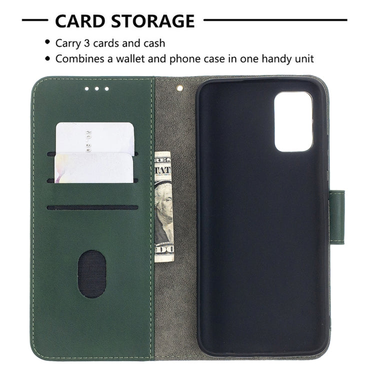 For Samsung Galaxy A02s (EU Version) Matching Color Crocodile Texture Horizontal Flip PU Leather Case with Wallet & Holder & Card Slots