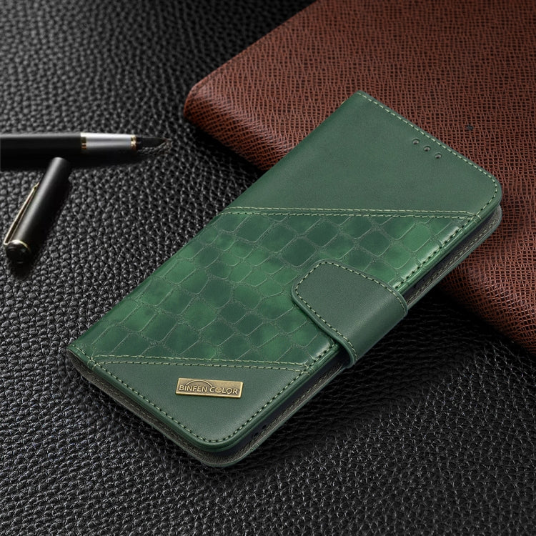 For Samsung Galaxy A02s (EU Version) Matching Color Crocodile Texture Horizontal Flip PU Leather Case with Wallet & Holder & Card Slots