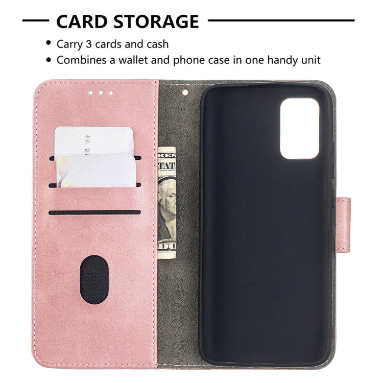 For Samsung Galaxy A02s (EU Version) Matching Color Crocodile Texture Horizontal Flip PU Leather Case with Wallet & Holder & Card Slots