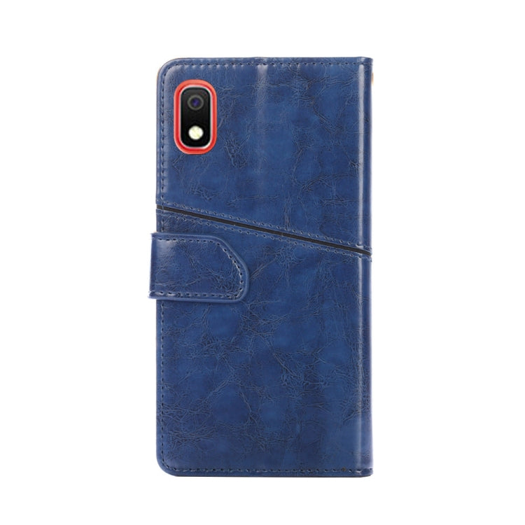 For Samsung Galaxy A10 Geometric Stitching Horizontal Flip TPU + PU Leather Case with Holder & Card Slots & Wallet