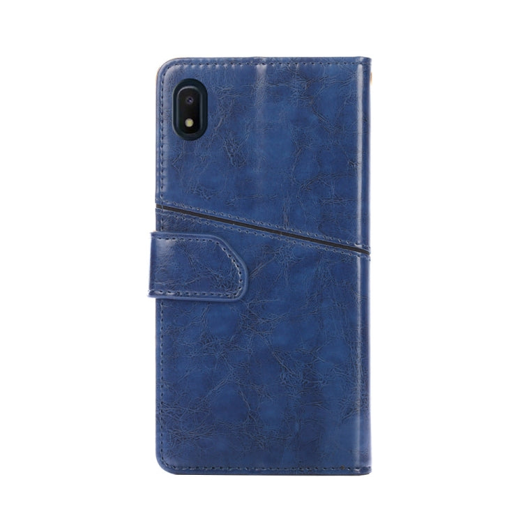 For Samsung Galaxy A10e Geometric Stitching Horizontal Flip TPU + PU Leather Case with Holder & Card Slots & Wallet
