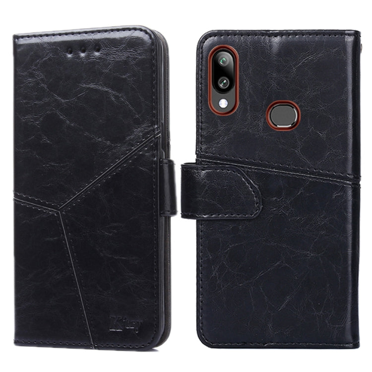 For Samsung Galaxy A10s Geometric Stitching Horizontal Flip TPU + PU Leather Case with Holder & Card Slots & Wallet