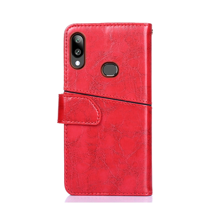 For Samsung Galaxy A10s Geometric Stitching Horizontal Flip TPU + PU Leather Case with Holder & Card Slots & Wallet