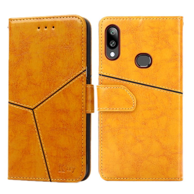 For Samsung Galaxy A10s Geometric Stitching Horizontal Flip TPU + PU Leather Case with Holder & Card Slots & Wallet