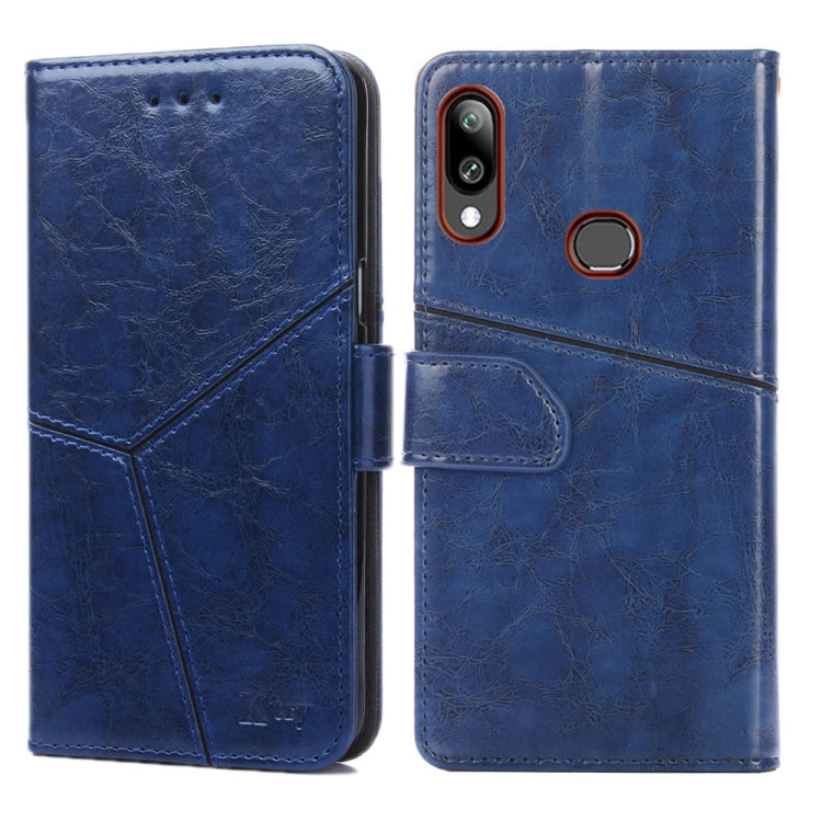 For Samsung Galaxy A10s Geometric Stitching Horizontal Flip TPU + PU Leather Case with Holder & Card Slots & Wallet