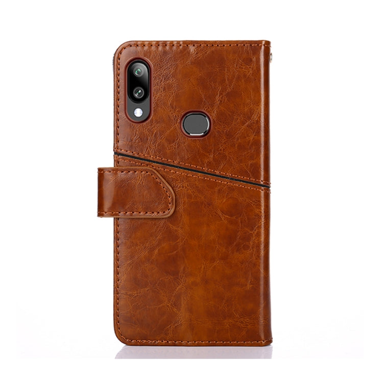 For Samsung Galaxy A10s Geometric Stitching Horizontal Flip TPU + PU Leather Case with Holder & Card Slots & Wallet