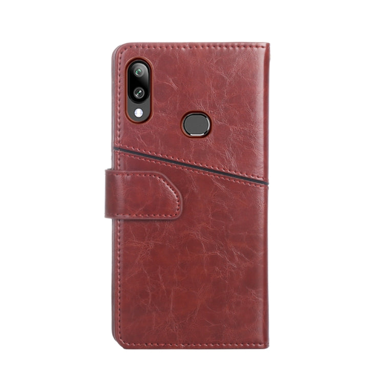 For Samsung Galaxy A10s Geometric Stitching Horizontal Flip TPU + PU Leather Case with Holder & Card Slots & Wallet