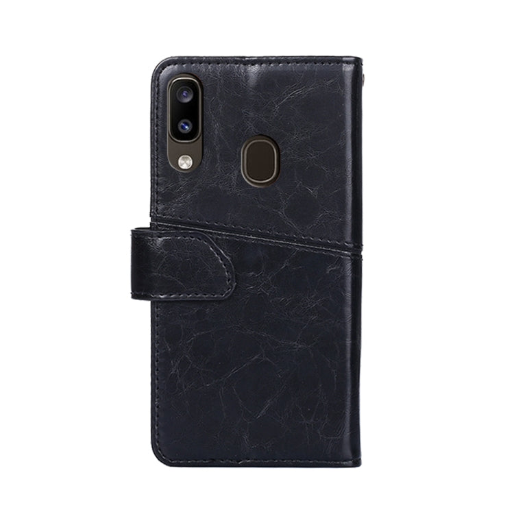 For Samsung Galaxy A20 Geometric Stitching Horizontal Flip TPU + PU Leather Case with Holder & Card Slots & Wallet