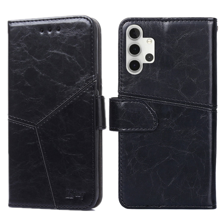 For Samsung Galaxy A32 5G Geometric Stitching Horizontal Flip TPU + PU Leather Case with Holder & Card Slots & Wallet