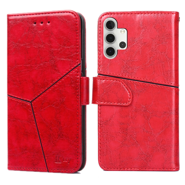 For Samsung Galaxy A32 5G Geometric Stitching Horizontal Flip TPU + PU Leather Case with Holder & Card Slots & Wallet