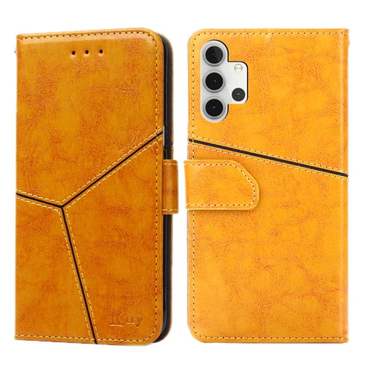 For Samsung Galaxy A32 5G Geometric Stitching Horizontal Flip TPU + PU Leather Case with Holder & Card Slots & Wallet