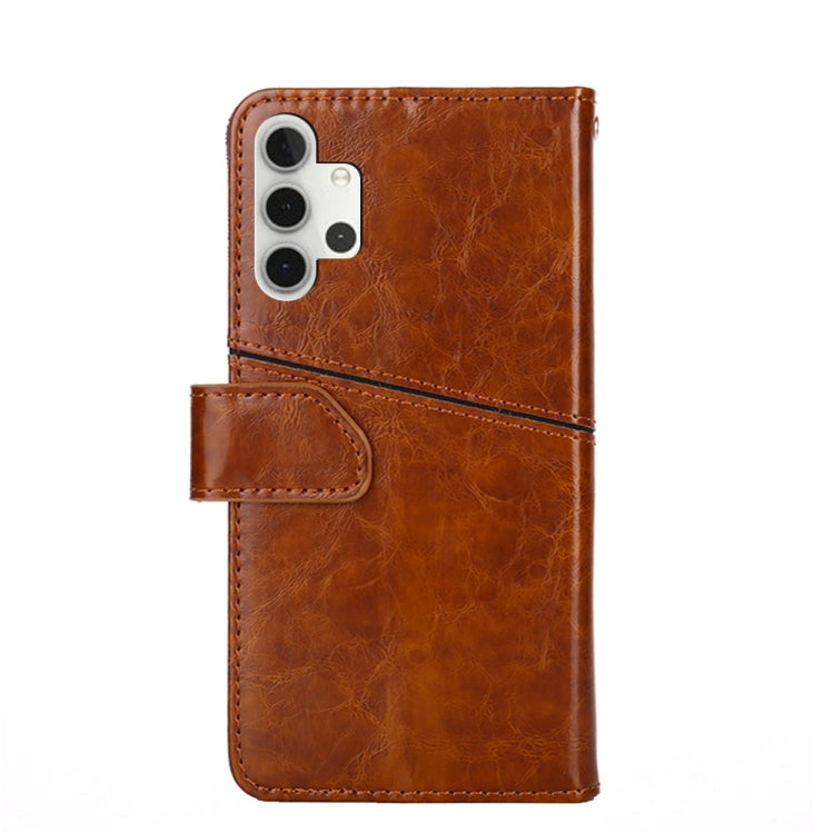 For Samsung Galaxy A32 5G Geometric Stitching Horizontal Flip TPU + PU Leather Case with Holder & Card Slots & Wallet