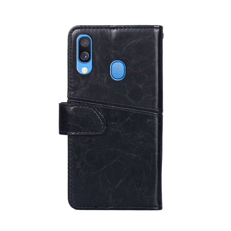 For Samsung Galaxy A40 Geometric Stitching Horizontal Flip TPU + PU Leather Case with Holder & Card Slots & Wallet