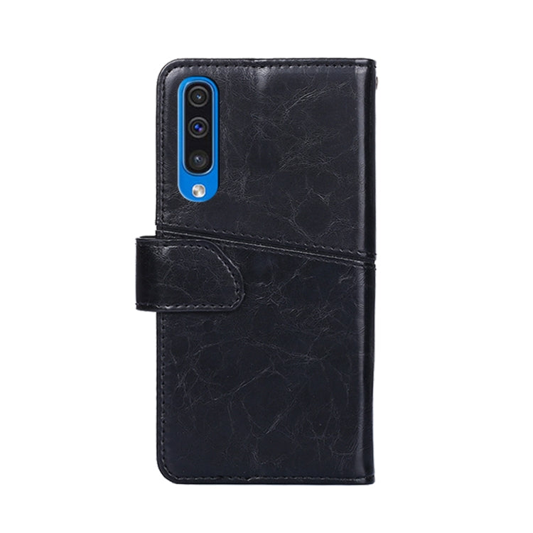 For Samsung Galaxy A50 Geometric Stitching Horizontal Flip TPU + PU Leather Case with Holder & Card Slots & Wallet