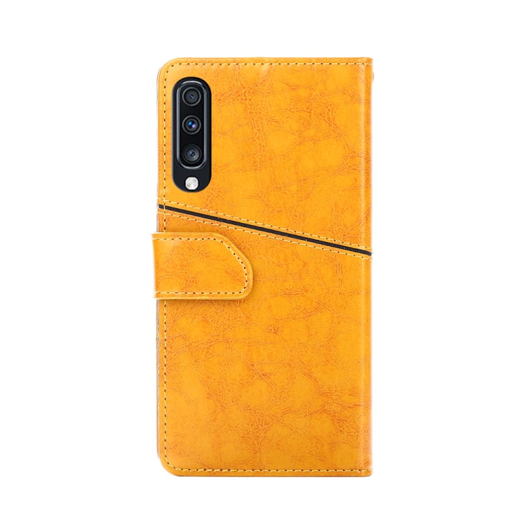 For Samsung Galaxy A70 Geometric Stitching Horizontal Flip TPU + PU Leather Case with Holder & Card Slots & Wallet