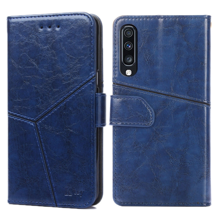 For Samsung Galaxy A70 Geometric Stitching Horizontal Flip TPU + PU Leather Case with Holder & Card Slots & Wallet