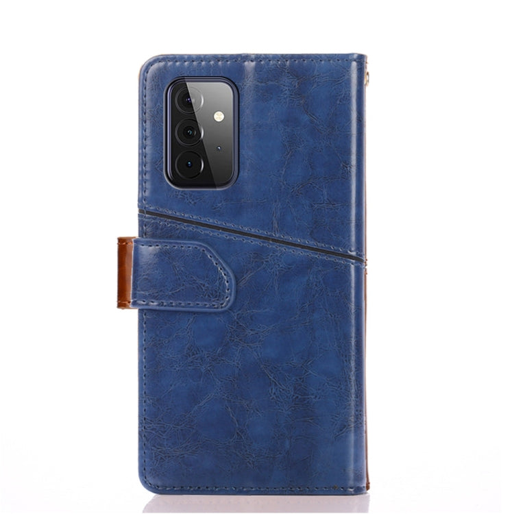 For Samsung Galaxy A72 5G / 4G Geometric Stitching Horizontal Flip TPU + PU Leather Case with Holder & Card Slots & Wallet