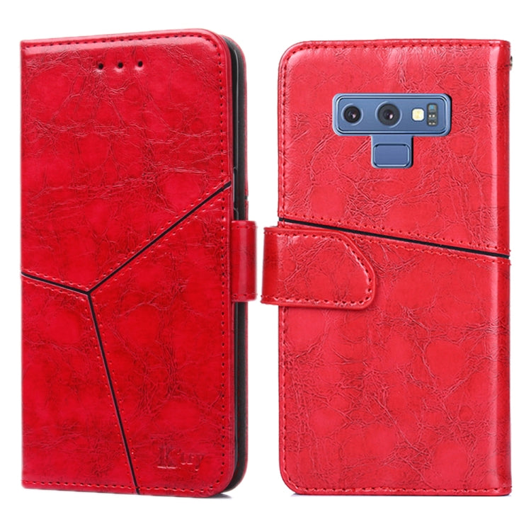 For Samsung Galaxy Note9 Geometric Stitching Horizontal Flip TPU + PU Leather Case with Holder & Card Slots & Wallet