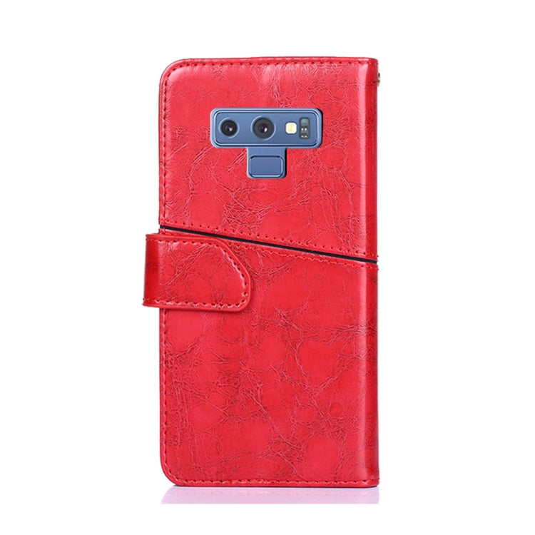 For Samsung Galaxy Note9 Geometric Stitching Horizontal Flip TPU + PU Leather Case with Holder & Card Slots & Wallet