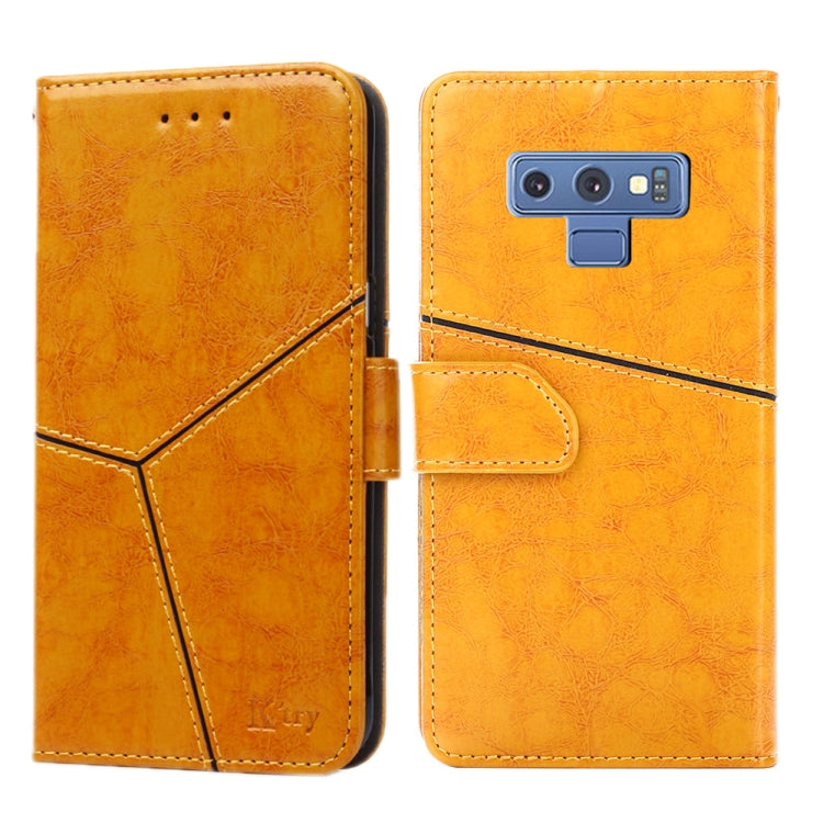 For Samsung Galaxy Note9 Geometric Stitching Horizontal Flip TPU + PU Leather Case with Holder & Card Slots & Wallet