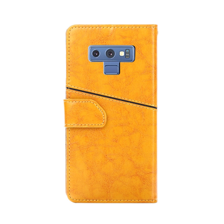 For Samsung Galaxy Note9 Geometric Stitching Horizontal Flip TPU + PU Leather Case with Holder & Card Slots & Wallet