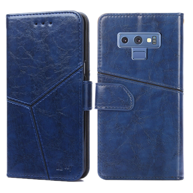 For Samsung Galaxy Note9 Geometric Stitching Horizontal Flip TPU + PU Leather Case with Holder & Card Slots & Wallet