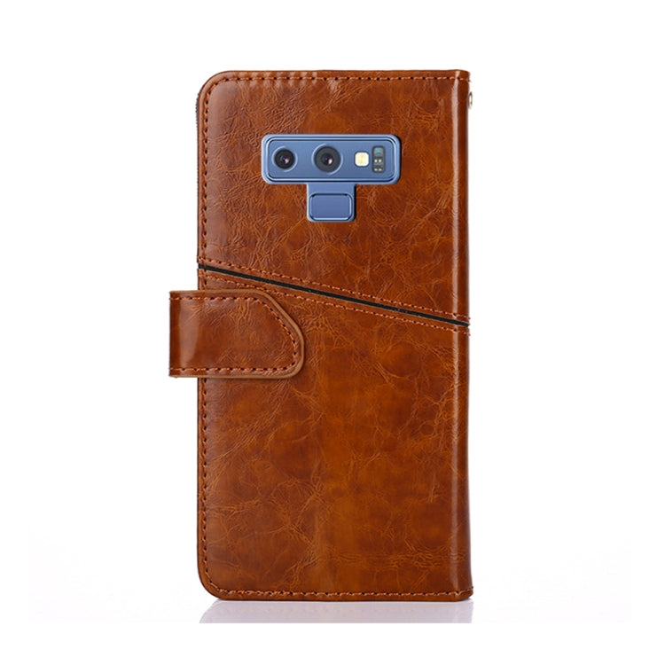 For Samsung Galaxy Note9 Geometric Stitching Horizontal Flip TPU + PU Leather Case with Holder & Card Slots & Wallet