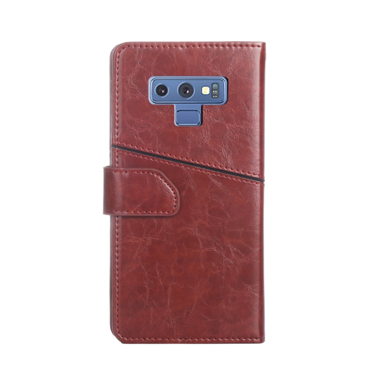 For Samsung Galaxy Note9 Geometric Stitching Horizontal Flip TPU + PU Leather Case with Holder & Card Slots & Wallet