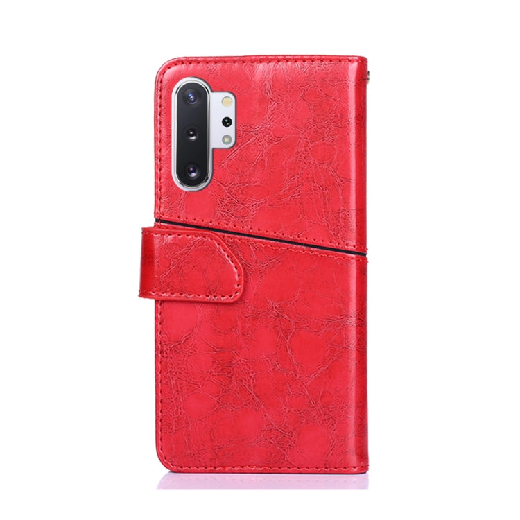 For Samsung Galaxy Note10 Geometric Stitching Horizontal Flip TPU + PU Leather Case with Holder & Card Slots & Wallet