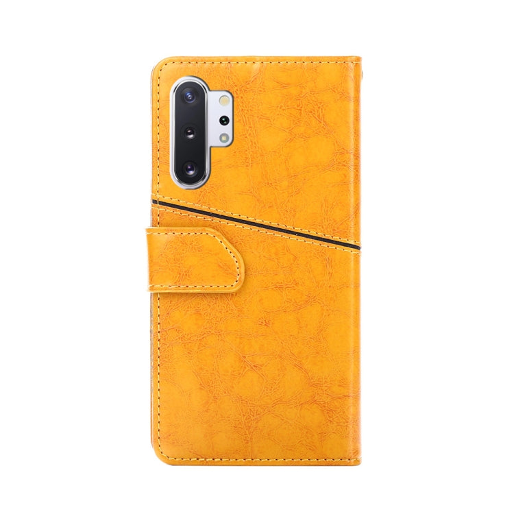 For Samsung Galaxy Note10 Geometric Stitching Horizontal Flip TPU + PU Leather Case with Holder & Card Slots & Wallet