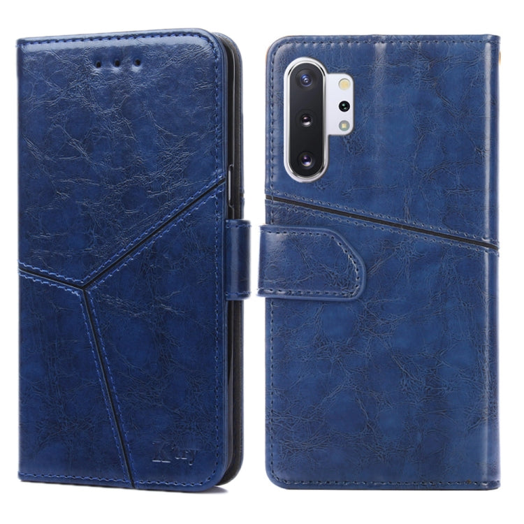 For Samsung Galaxy Note10 Geometric Stitching Horizontal Flip TPU + PU Leather Case with Holder & Card Slots & Wallet