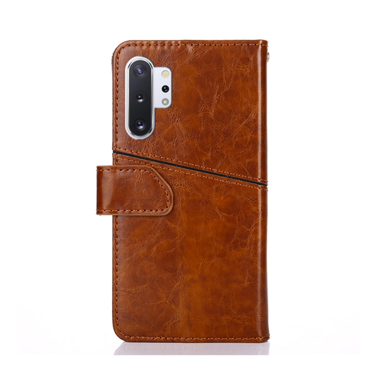 For Samsung Galaxy Note10 Geometric Stitching Horizontal Flip TPU + PU Leather Case with Holder & Card Slots & Wallet